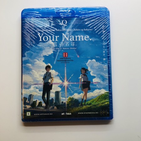 Your Name. (Makoto Shinkai) Blu-Ray (Ny og uåpnet)
