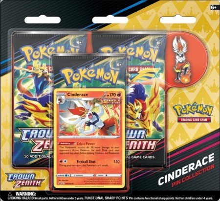 Crown Zenith 3-pack Blister Cinderace Pin Collection