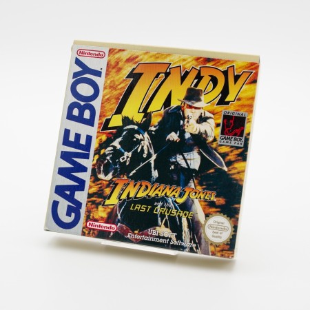 Indiana Jones and the Last Crusade i original eske til Game Boy