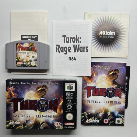 Turok Rage Wars i original eske til Nintendo 64