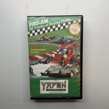 R.C Pro Am Racing Yapon utleiecover til Nintendo NES (NB! KUN COVER, IKKE SPILL)