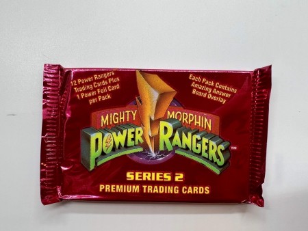 Uåpnet Power Rangers Series 2 Booster Pack fra 1994!