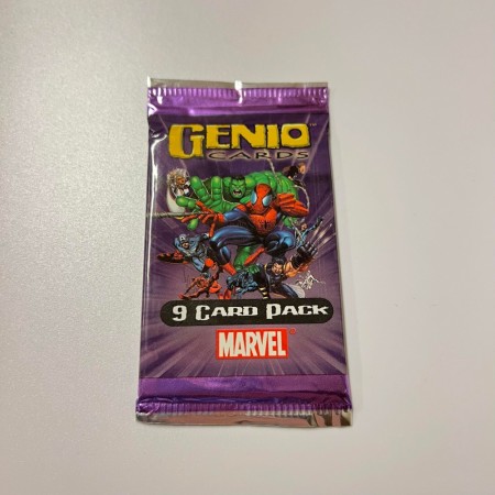 ﻿Genio 9-card Booster Pack Marvel fra 2003