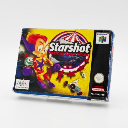 Starshot: Space Circus Fever i original eske til Nintendo 64