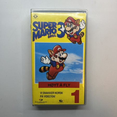 Super Mario Bros 3 Film nr.1 Høyt Å Fly VHS (Norsk utgave)