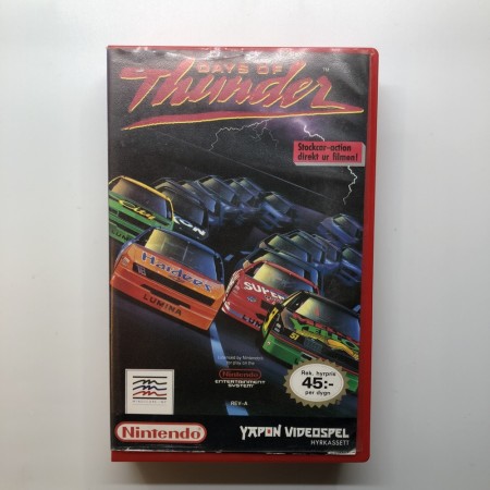 Days of Thunder Yapon Utleie cover til Nintendo NES