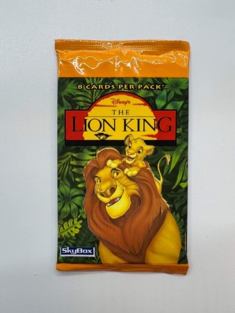 Disney Lion Kong Series 1 Uåpnet Booster Pack fra 1994! 